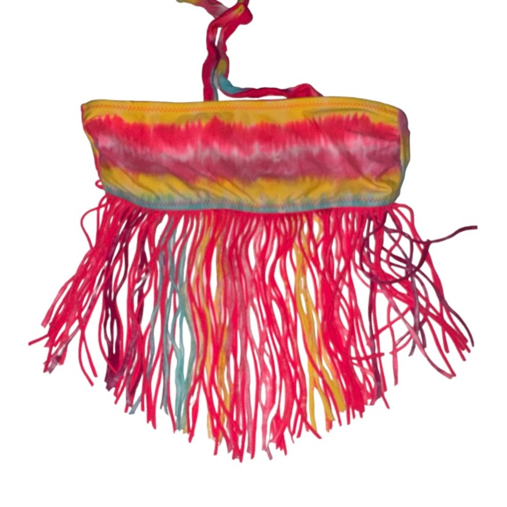 Tie die bandeau strappy bikini top forever 21 M - Picture 3 of 3
